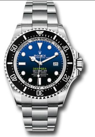 Replica Rolex Sea-Dweller Deepsea 44 Watch 126660 D-Blue James Cameron Dial